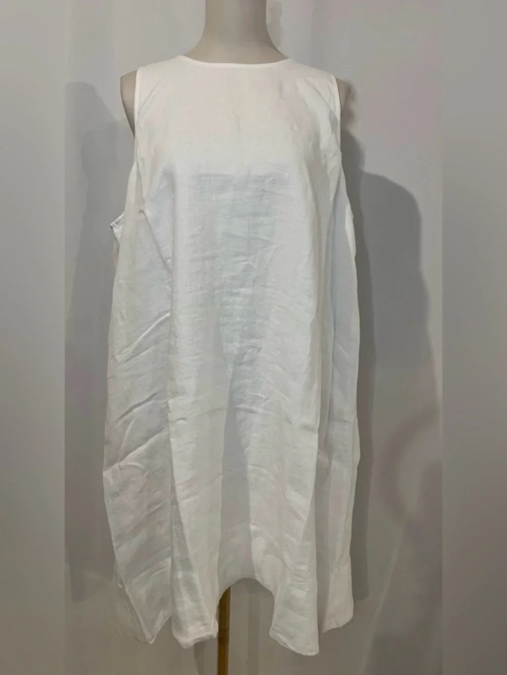 J.Crew Maxine button-back dress in linen